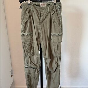 Women's Olive Cargo Pants